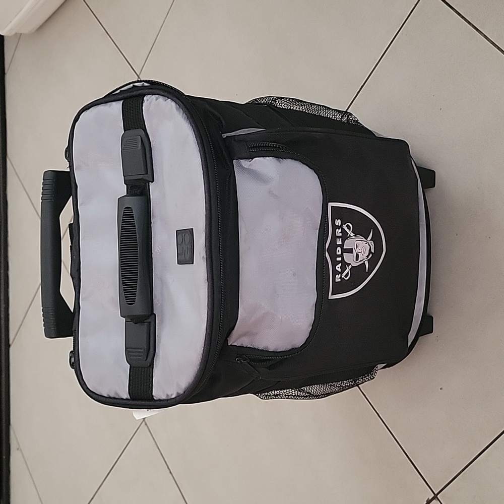 Raiders cooler with wheels